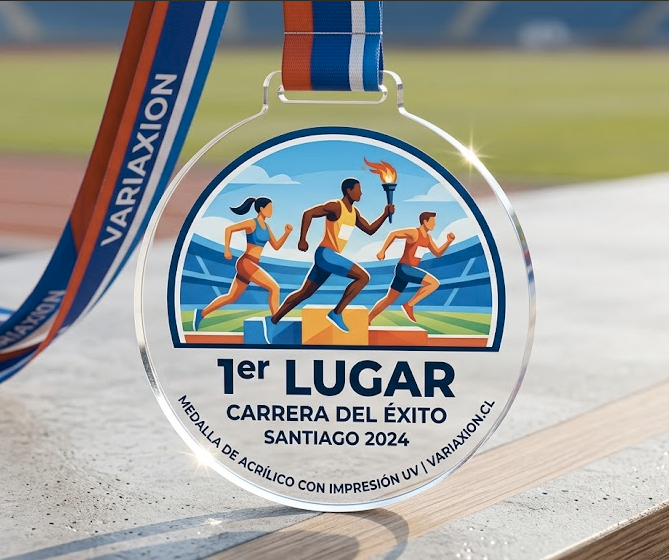 medalla acrilico